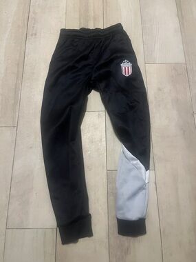 Parish Nation - Kids Black and Light Gray Athletic Jogger Pants - Size 10/12